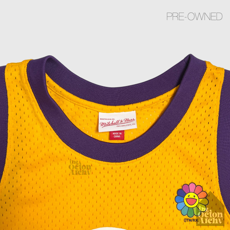 Takashi Murakami x Mitchell Ness LA Lakers Yellow Basketball Jersey 2019 Complex gallery