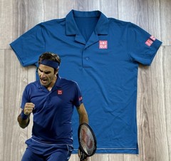 Rare!! Roger Federer UNIQLO 2019 Australian Open Shirt size:S (JPN M) RF