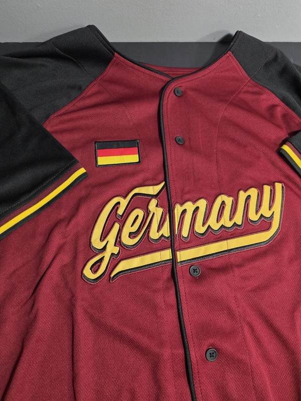Official USA Drinking German Team Baseball Jersey Shirt SZ L Germany FIFA New gallery