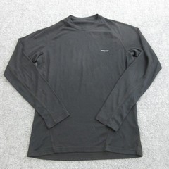 Patagonia Shirt Mens Small Black Long Sleeve Lightweight Base Layer Top Hiking