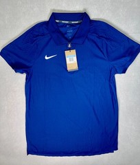 NIKE Court Dri-Fit Navy Blue 1/4 Zip Polo Tennis Shirt Men’s Size M HQ0792-492