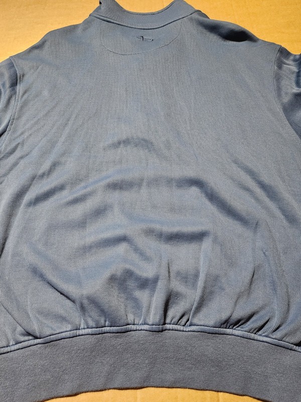 Page And Tuttle Quarter Zip Pullover Ribbed Henley Long Sleeve Shirt Mens Large gallery