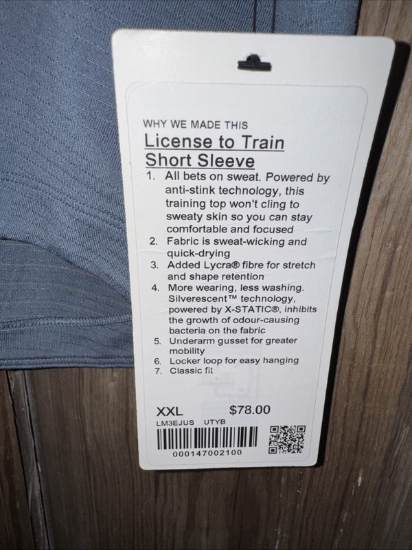 🔥NWT Lululemon Men’s License To Train Short Sleeve - XXL- UTYB/Utility Blue gallery