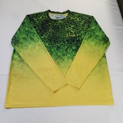 World Wide Sportsman RN#74747 Men’s Yellow & Green Long Sleeve Shirt Size 2XL