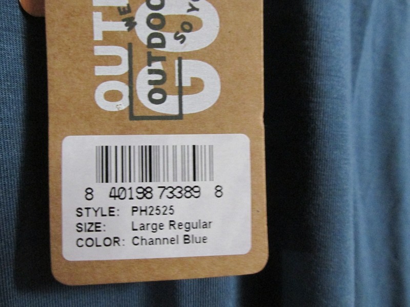 Men's Duck Camp Lightweight Bamboo UPF20 Sun Hoodie Channel Blue Size Large gallery
