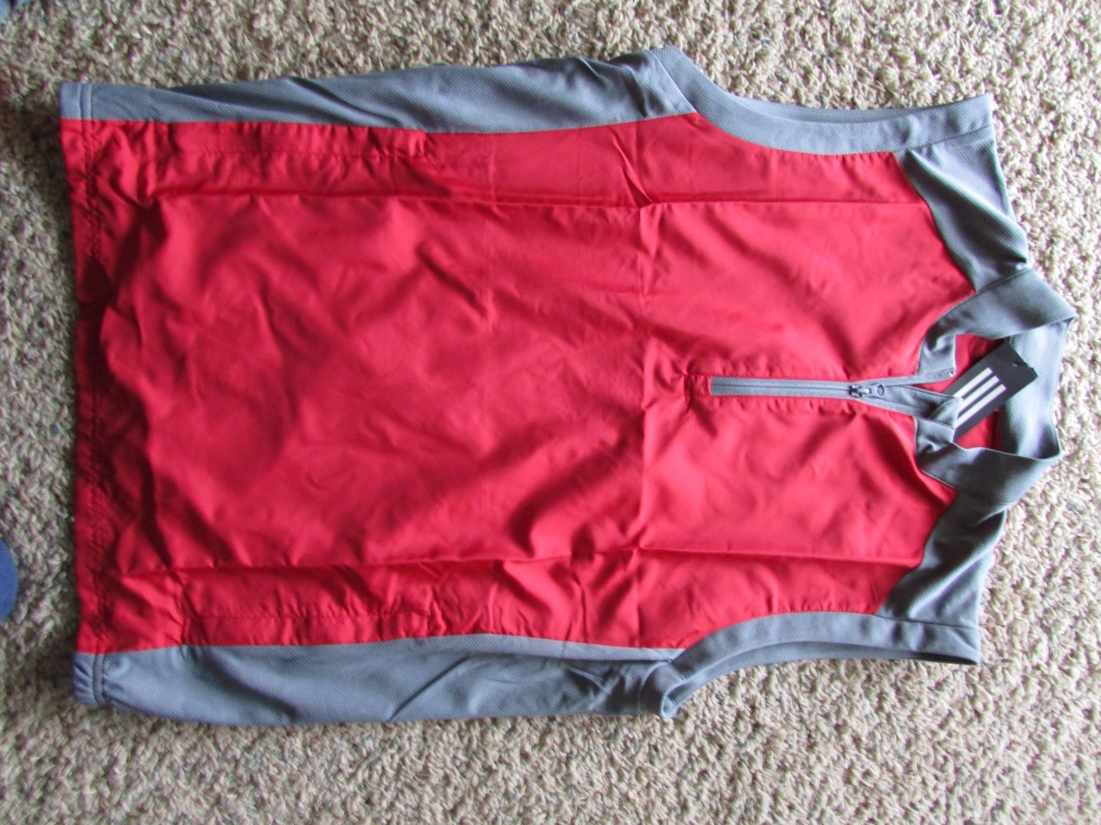 NEW ADIDAS ADICLUB WIND VEST RED MENS M RUNNING VEST FREE SHIP gallery