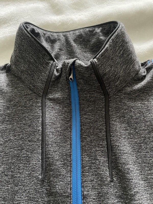 Lululemon Sweat Session 1/2 Zip Silver Pullover Long Sleeve Size Small gallery