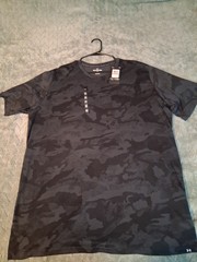 Under Armour Tech Men’s 3XLT Black Camo Crew Neck Short Sleeve Loose Tee