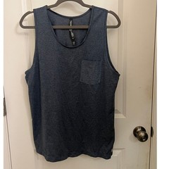 Vuori Men’s Tradewind Performance Tank M Blue Hiking Running Athleisure Utility