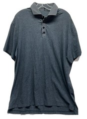 Lululemon Mens Size XL Gray Evolution Short Sleeve Polo Shirt (K3)