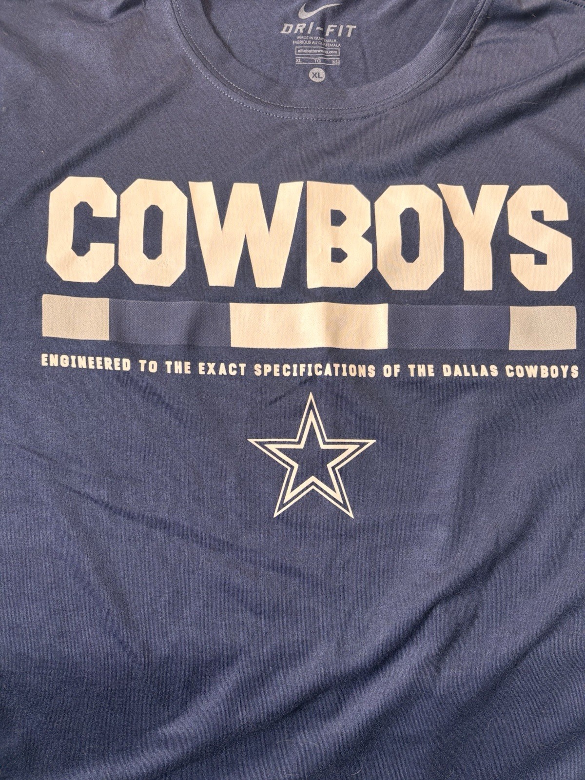 Nike Dri-FIT Dallas Cowboys Moisture Wicking Long Sleeve T-Shirt Navy XL Men gallery