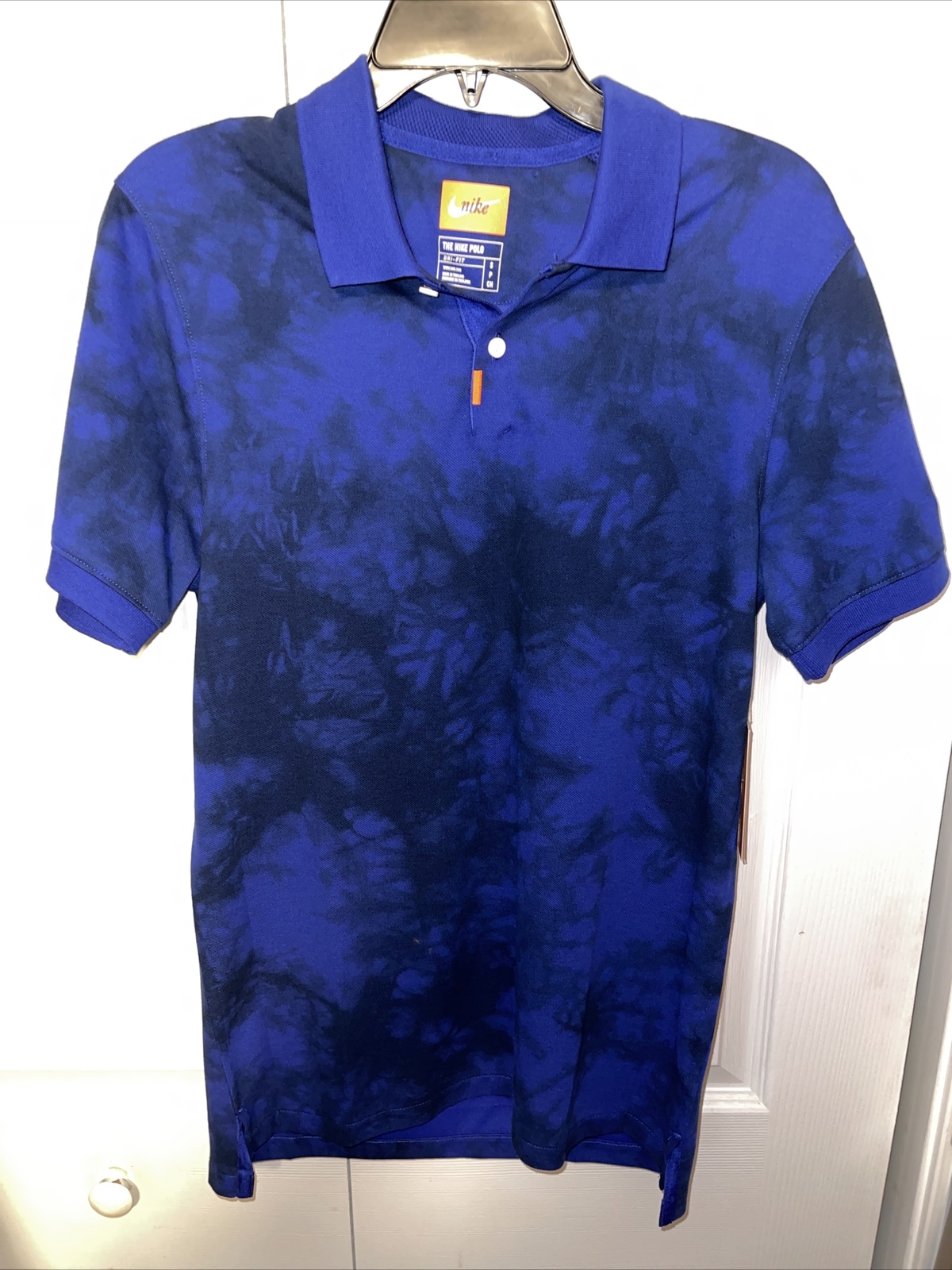 Nike Golf Polo Shirt Fog Wash Slim Fit Deep Royal Black Men’s Small CI9769-455 gallery
