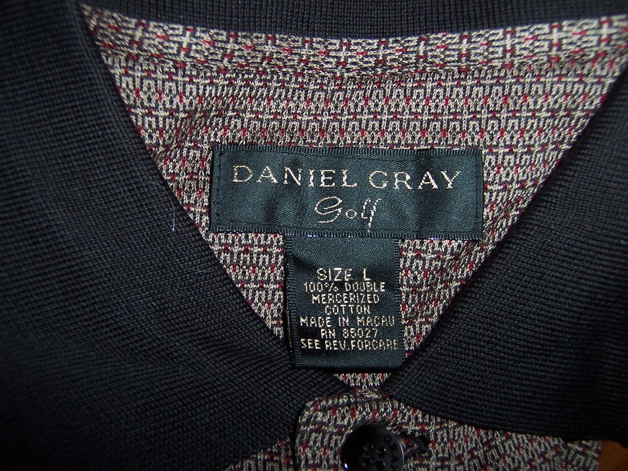 Daniel Gray Large Golf Shirt Beige & Black gallery