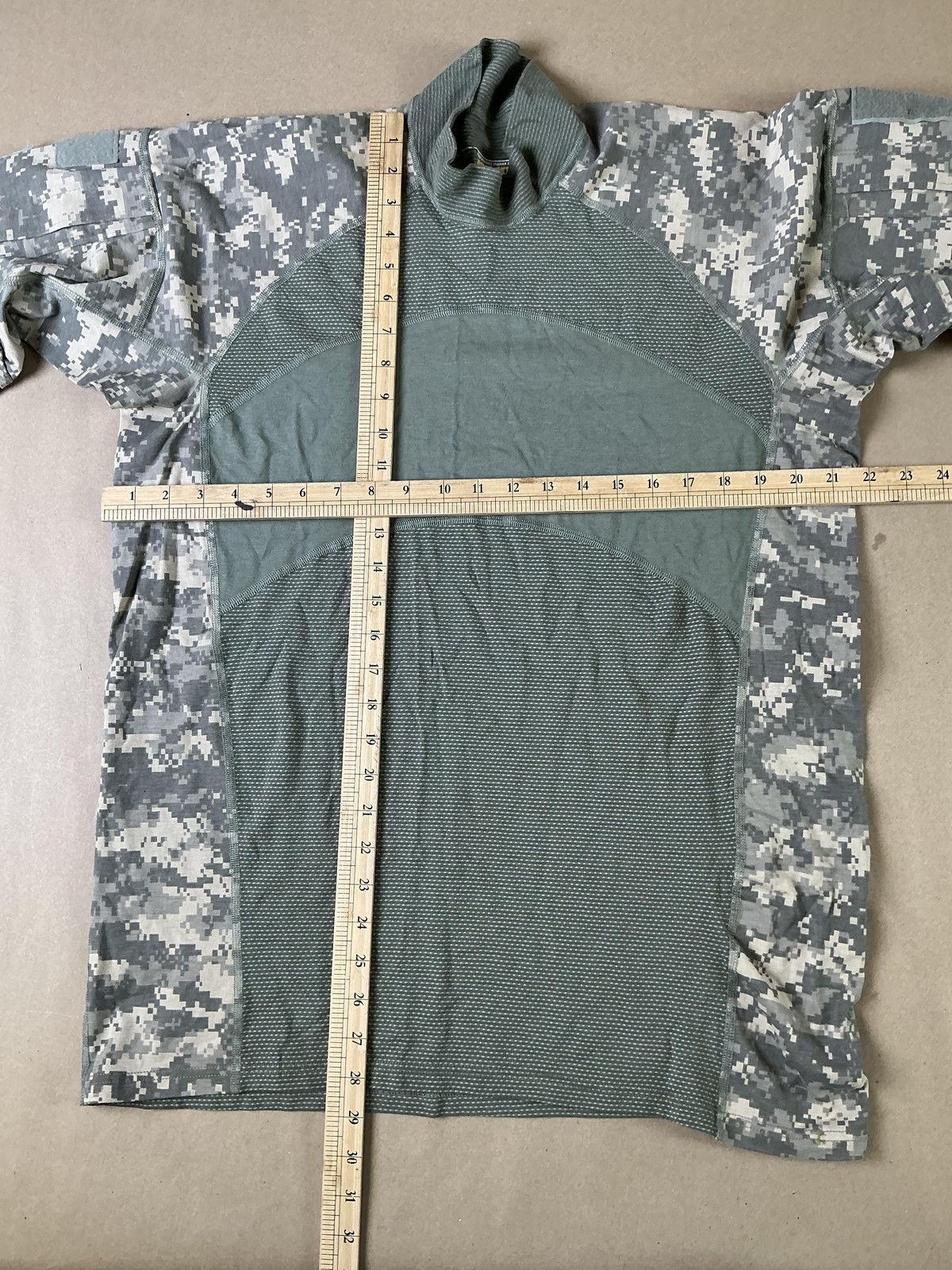 Massif Advanced Combat Shirt Mens 2XL Green ACU Camo FR Long Sleeve Mock Neck gallery
