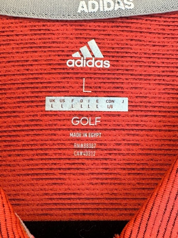 adidas Women's Sleeveless Space Dye Golf Polo in Semi Turbo NEW L gallery