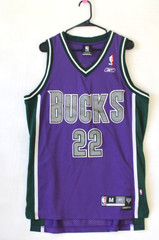 Reebok Redd #22 MILWAUKEE BUCKS NBA Basketball Jersey Sports Men’s Medium Shirt