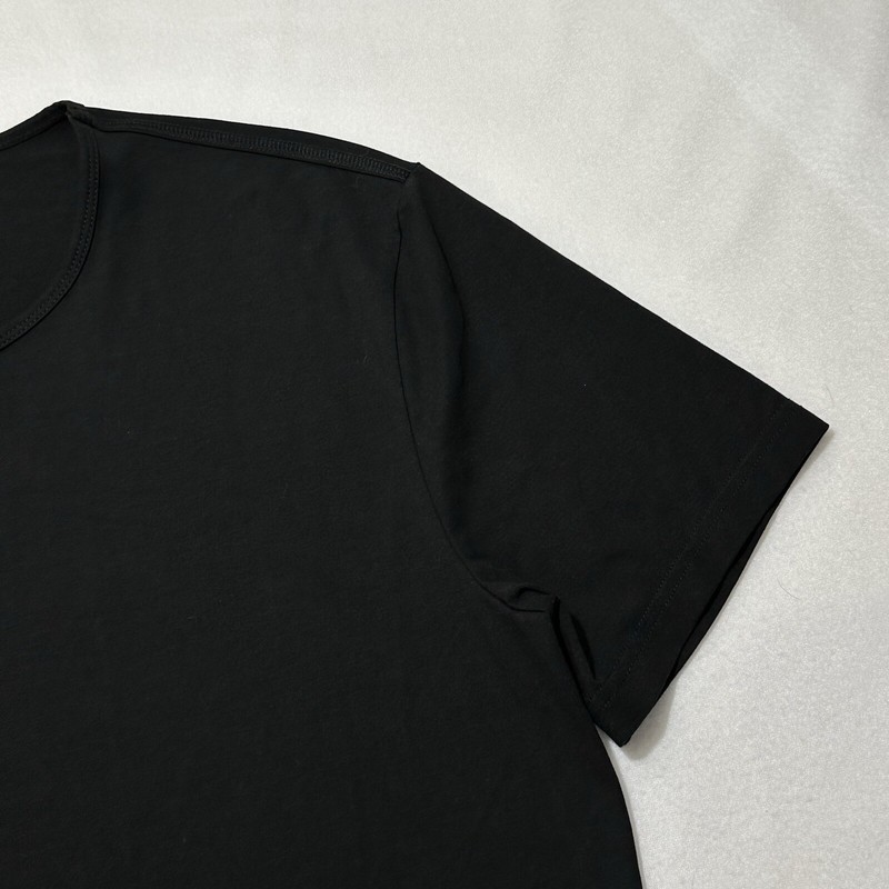 Mavont Men's Large Drop-Cut Tee Short Sleeve Athletic T Shirt Black Modal Blend gallery