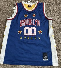 Vintage Brooklyn Xpress Men’s Basketball Blue Jersey #00 Size Large