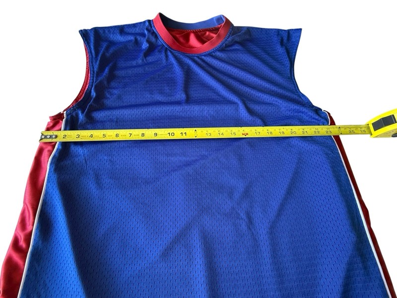 Vintage STARTER Basketball Jersey Men’s Reversible Sleeveless Size Large Blue gallery