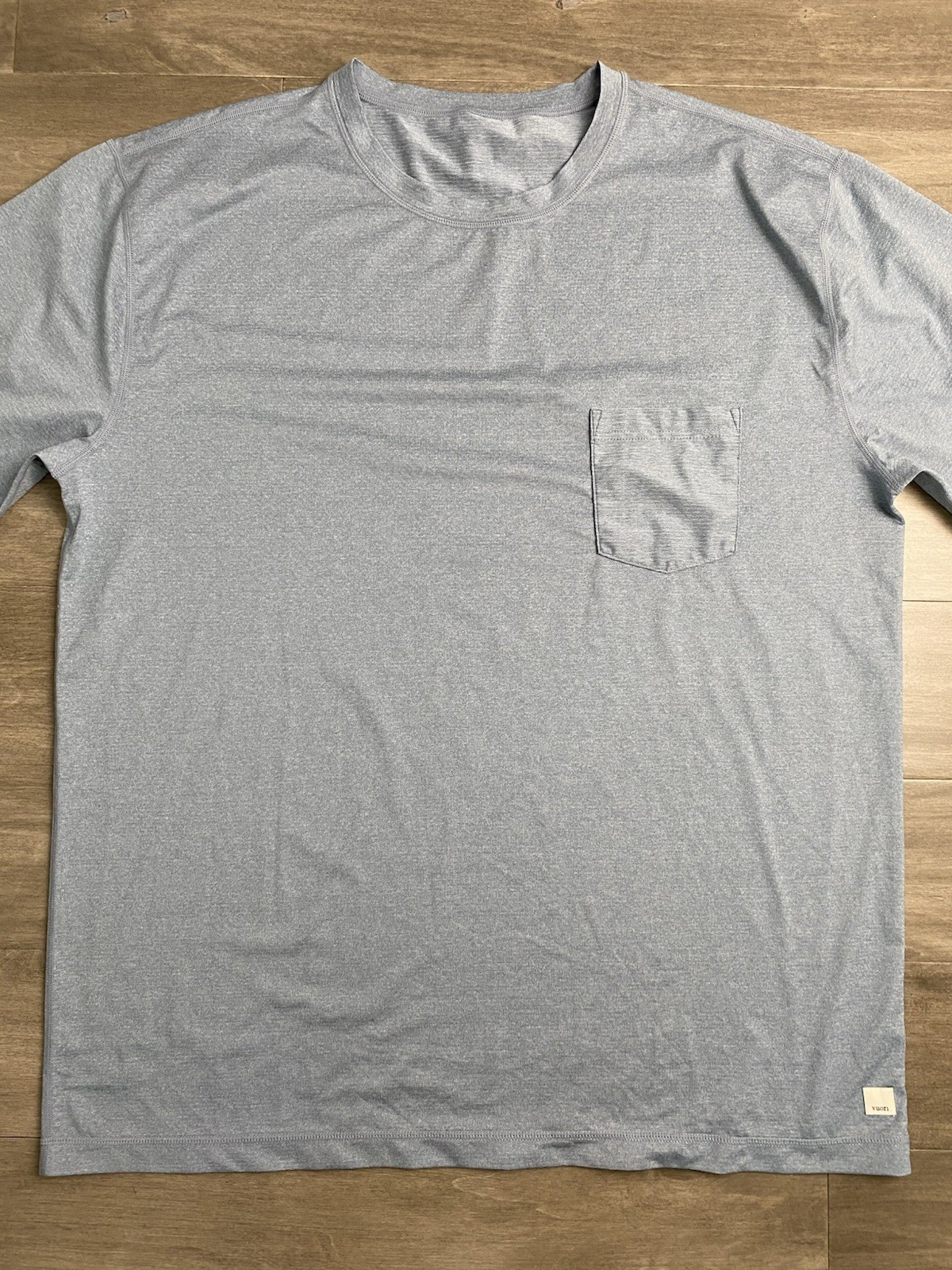 VUORI Tradewind Performance Tee Men 2XL XXL Blue Gym Shirt Yoga Pocket gallery