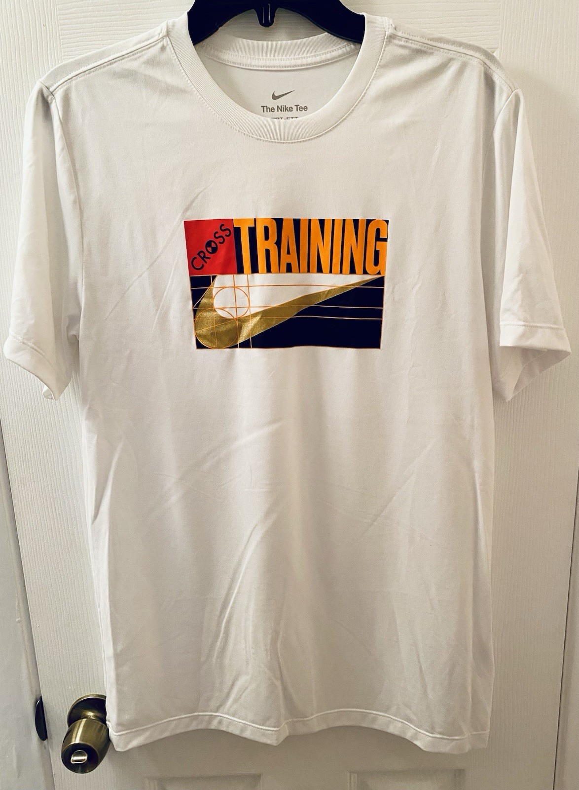 NWOT Mens Training Dri Fit St Sleeve Cross Train T-Shirt Sz S White gallery