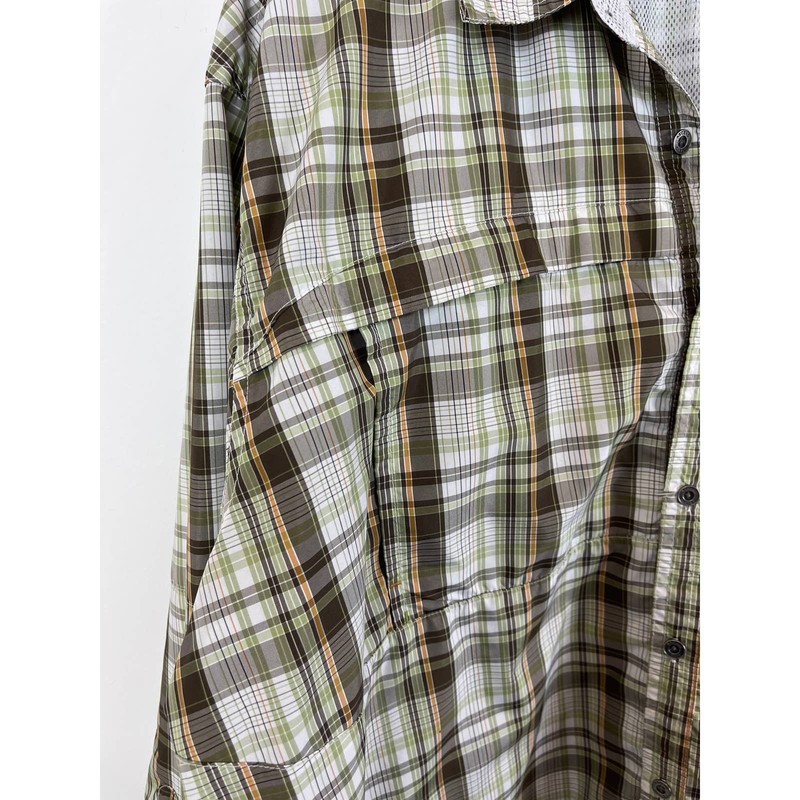 Ascend Vented Performance Plaid Long Sleeve Button Shirt Mens 2XL gallery