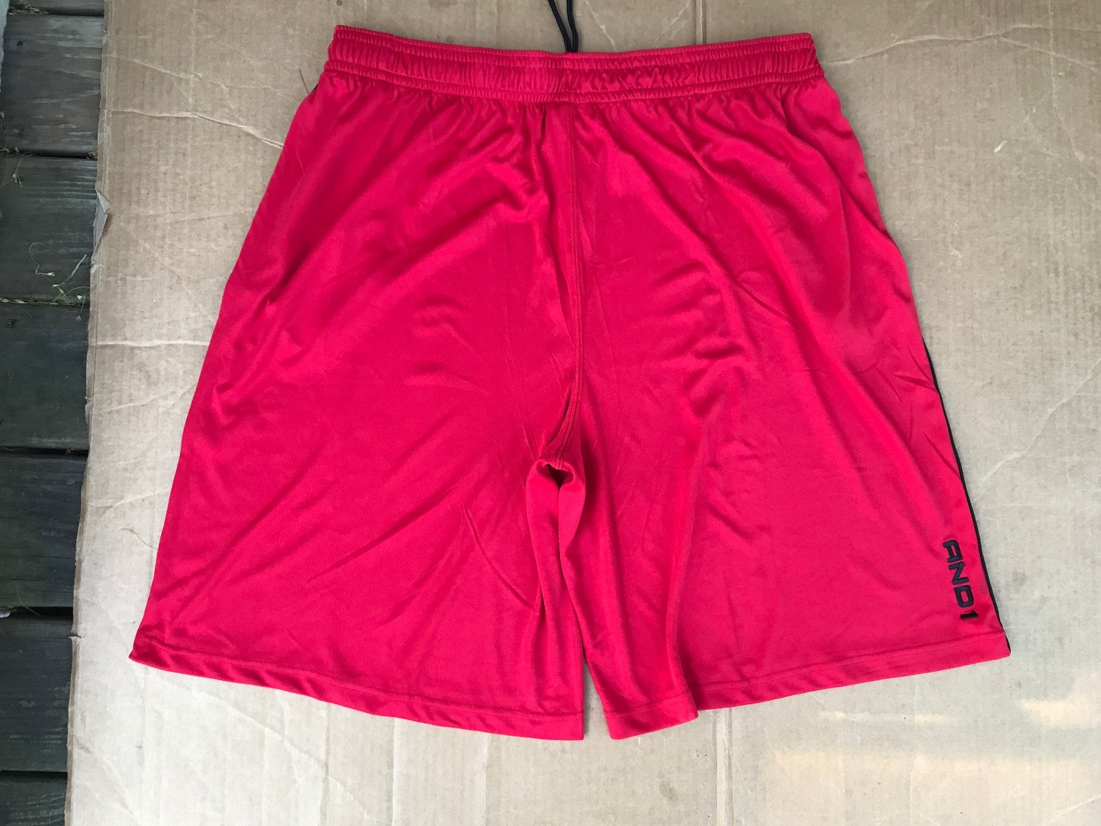 AND1, MEN'S Basketball Shorts size red with black 2XL gallery