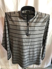 Greg Norman Tasso Elba XL Gray Striped Long Sleeve Shirt – Sleeve IMPERFECTION