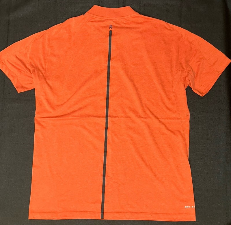 Nike Golf Tiger Woods Velocity Max Blade Zip Blade Polo 833173 829 Team Orange L gallery