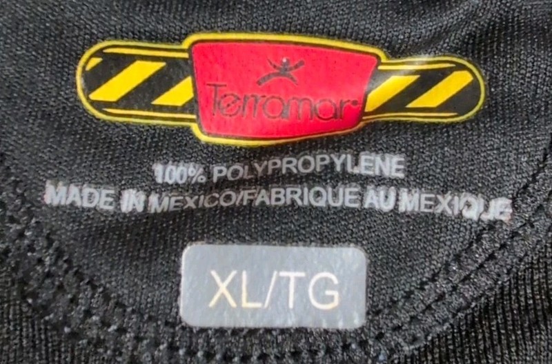 Terramar Mens X Large Black 100% Polypropylene Long Sleeve Shirt 24 gallery