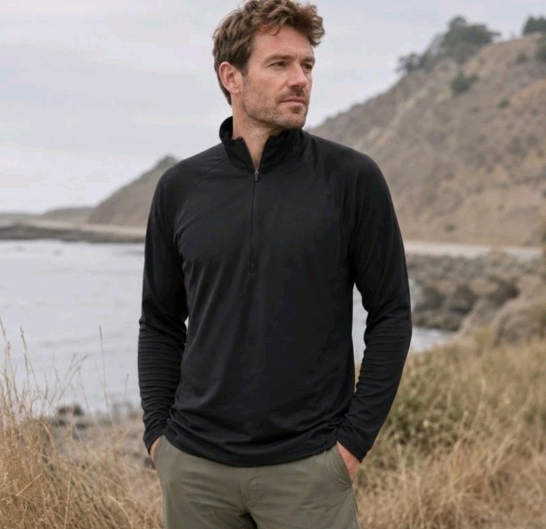 Vintage Patagonia Capilene Shirt Mens XL Black Quarter Zip USA 90s