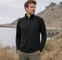 Vintage Patagonia Capilene Shirt Mens XL Black Quarter Zip USA 90s
