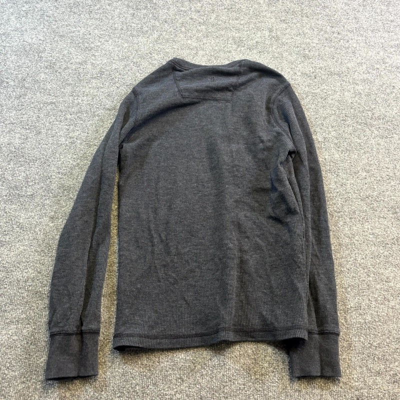 G.H. Bass & Co. Thermal Top Mens Small Gray Waffle Knit Long Sleeve Performance gallery