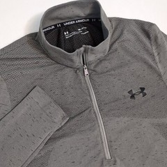 Under Armour UA Seamless 1/2 Zip Pullover Dark Gray 1359875 Men’s Sm Fitted