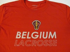 BELGIUM LACROSSE NATIONAL TEAM LOGO ATHLETIC SHIRT XL