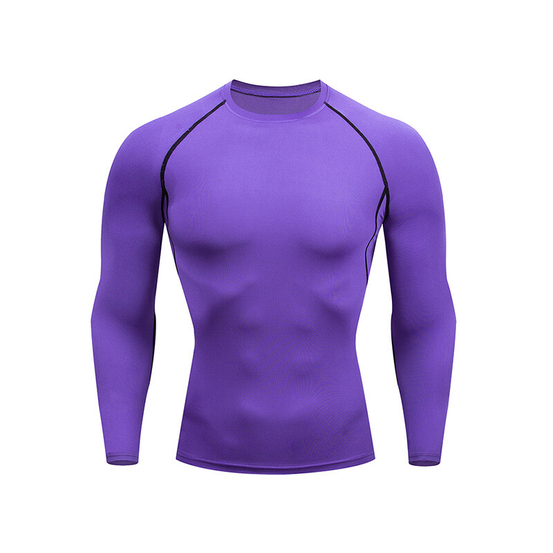Men's Long Sleeve Compression Shirts Workout Quick Dry Base Layer Tops T-Shirt gallery