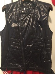 Gucci Sport Down Jacket Vest Navy Sleeveless Authentic Men EU54 / US44