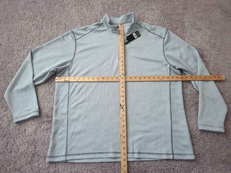 Pebble Beach Pullover Mens XXL Gray Long Sleeve 1/4Zip Poly Performance NEW gallery