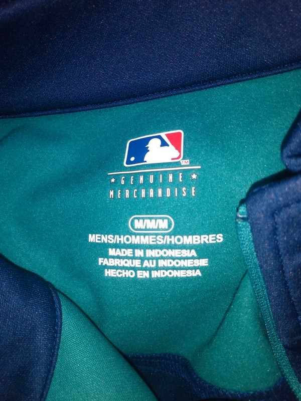 Seattle Mariners Men's Long Sleeve Fleece ¼ Zip Shirt MLB Genuine Merchandise gallery