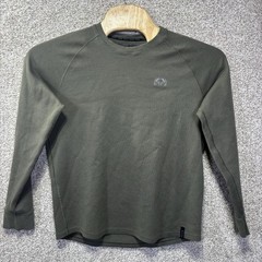 KUIU Shirt Mens Large Green Thermal Long Sleeve Waffle Knit Base Layer Hunting