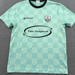 Karl Kani Mens Football Jersey Medium Shirt Check Green Sports