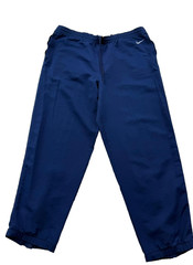 Nike Track Pants Mens Navy XL Tapered Drawstring Zip Poly