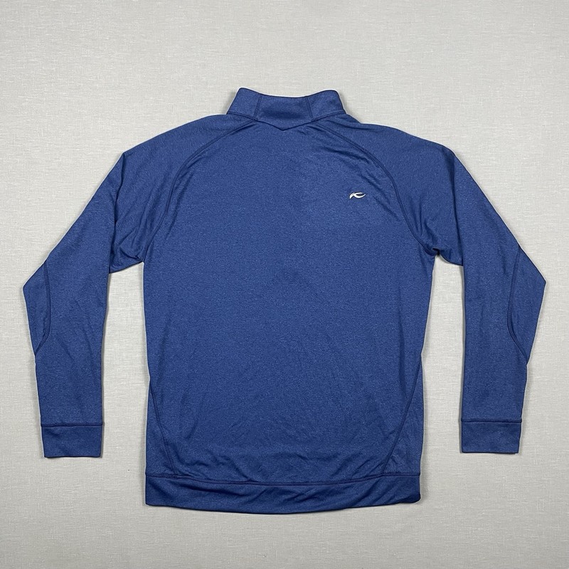 KJUS Mens 1/2 Zip Pullover Size Medium 50 Blue Keano Long Sleeve Midlayer Active gallery