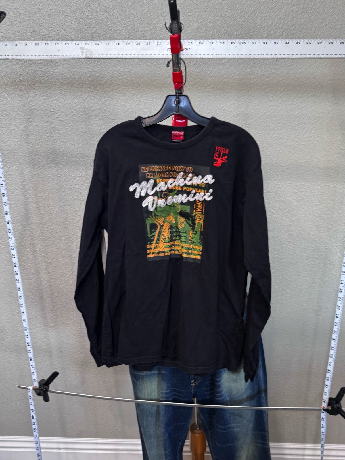 Buffalo David Bitton Unique Character LONG SLEEVE SHIRT Medium M gallery