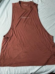 Ekko Vision Brown Gym Tank Men’s XXL 2XL Workout Shirt Athletic