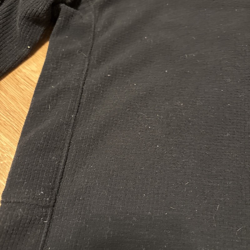 Mountain Hardwear 1/2 Zip Pullover Mens Large Black Fleece Waffle Knit Sweater gallery