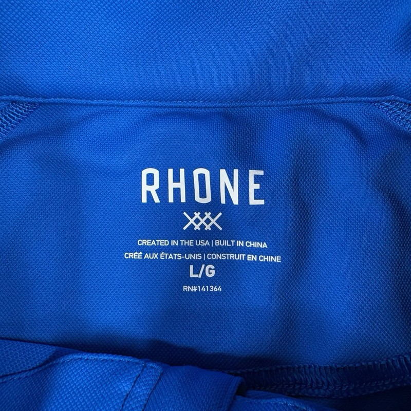 Rhone Session 1/4 Zip Pullover Mens Large Blue Performance UPF 50+ Long Sleeve gallery
