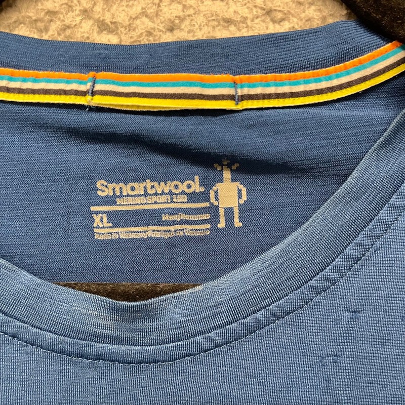 Smartwool Merino Sport 150 Shirt Mens XL Blue Wool Long Sleeve Outdoors Gorp gallery