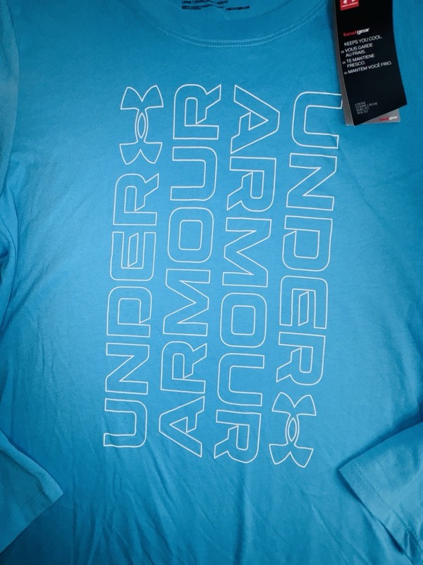 Under Armour UA Vertical Wordmark Long Sleeve Sz Large gallery