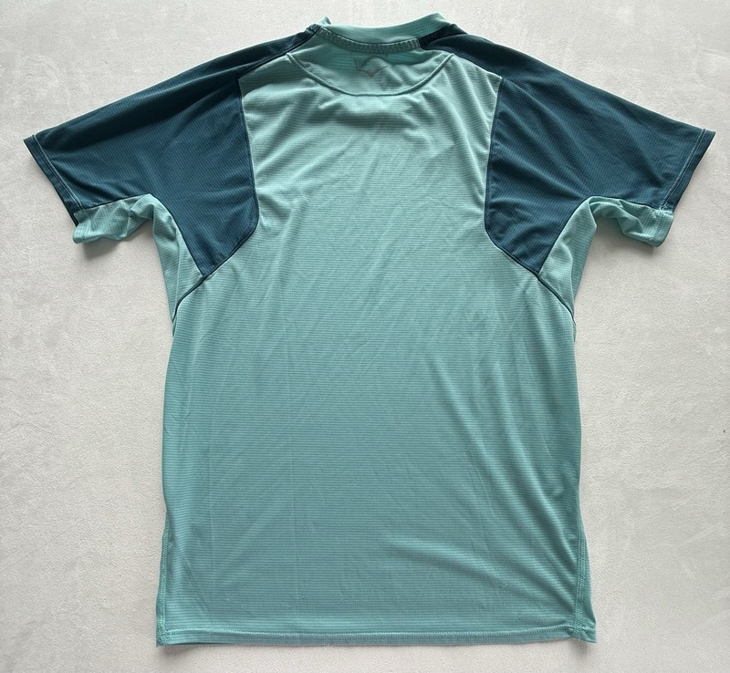 Hoka One One Men’s Small Running Shirt Two Tone Blue Lightweight Active RN88276 gallery